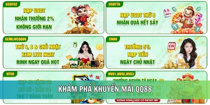 Khám phá khuyến mãi QQ88